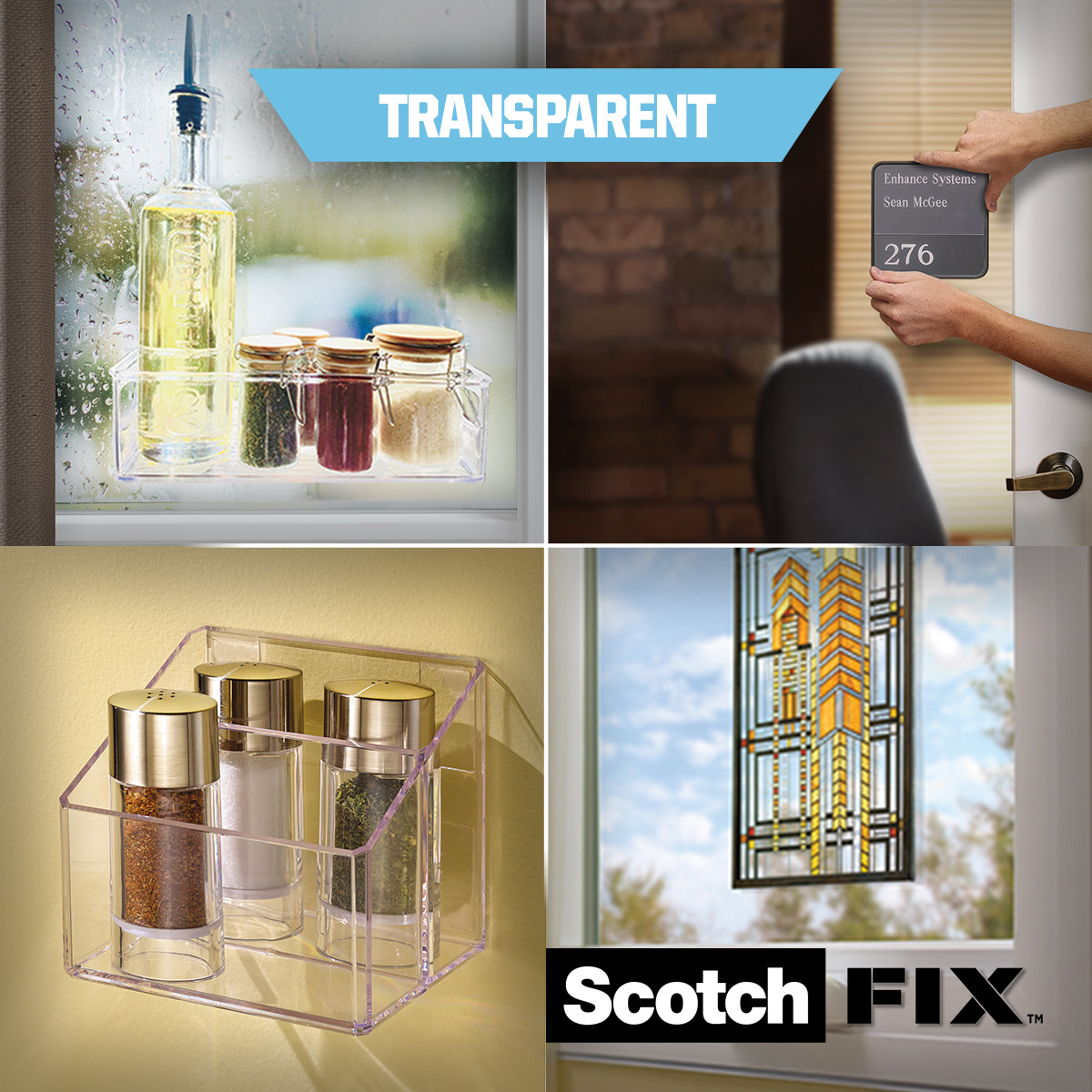 Dwustronna taśma montażowa przezroczysta Scotch-Fix™ 19 mm x 1,5 m